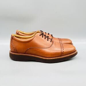 Samuel Hubbard Shoes Mens 7.5 Brown Leather Cap Toe Derby Oxford Dress Comfort